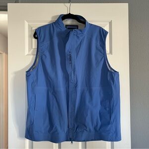 G/FORE Men's Blue Wind Cheater Golf Vest Gilet Weather Resistant Full Zip XXL